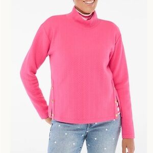 Herringbone mockneck sweatshirt J Crew Factory